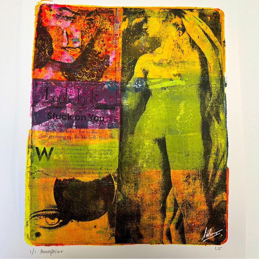 #405 med 9x12 Monoprint